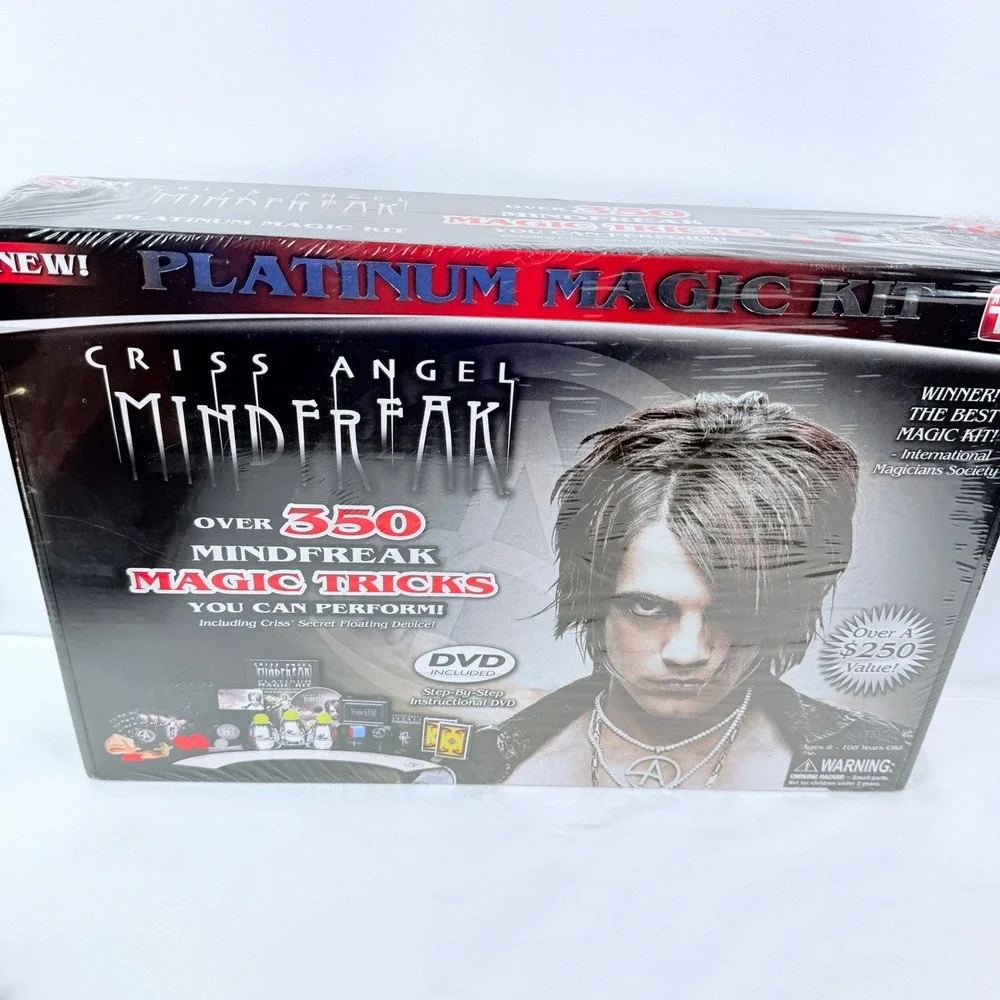 Criss Angel Mindfreak Platinum Magic Kit 350+ Tricks Money Printer Pen DVD New